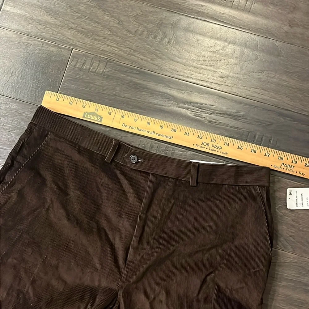 Lauren Ralph Lauren Dewhurst Flat Front Corduroy Pants Dark brown new Mens 36x32